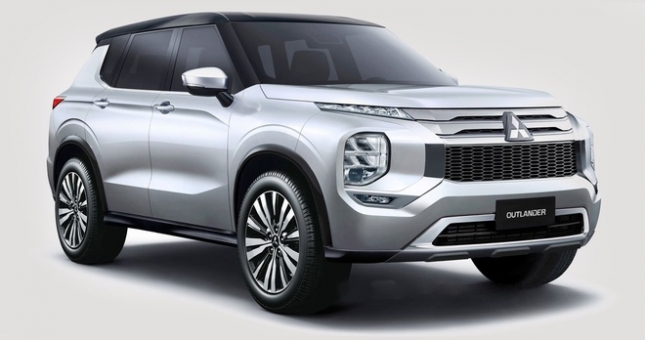 Mitsubishi Outlander 2021 hé lộ thiết kế mới táo bạo